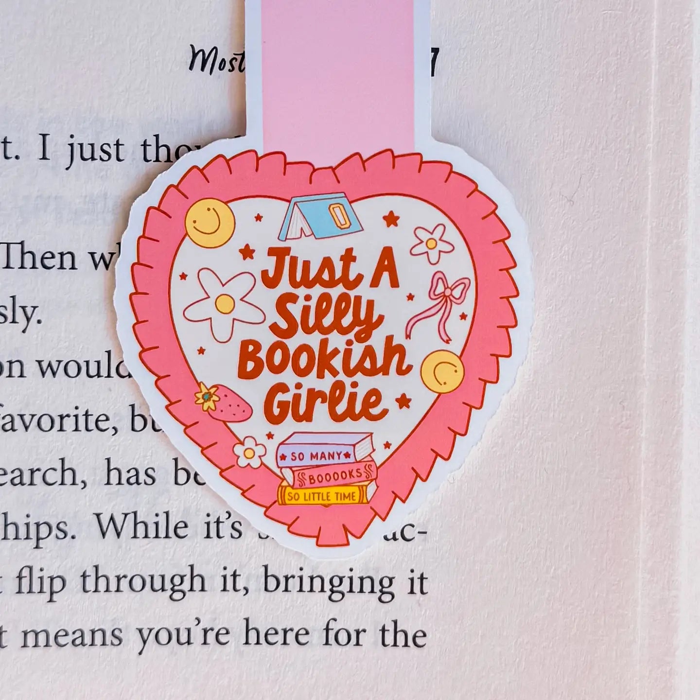 Just a Silly Bookish Girlie Magnetic Bookmark