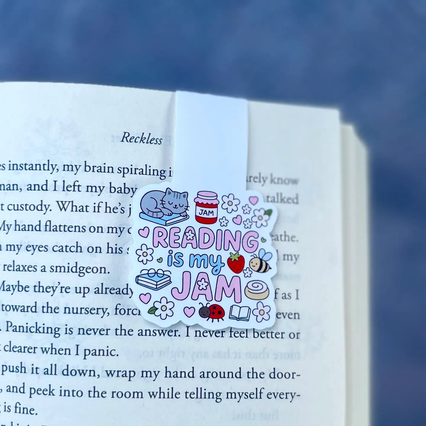 Reading is my Jam Magnetic Bookmark