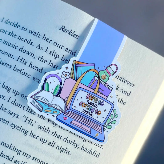 Born to Read magnetic bookmark