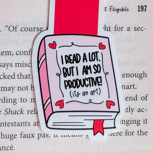 I Read A lot Magnetic Bookmark