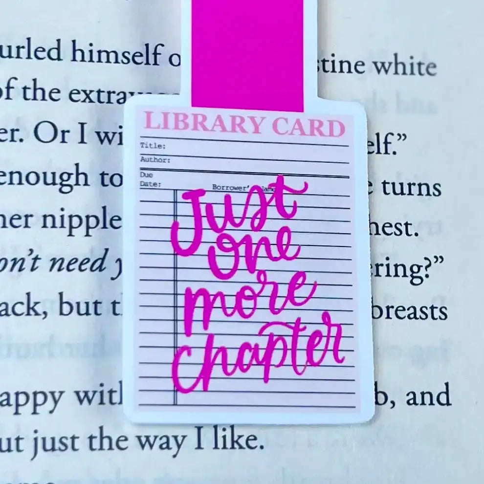 Just One More Chapter Magnetic Bookmark