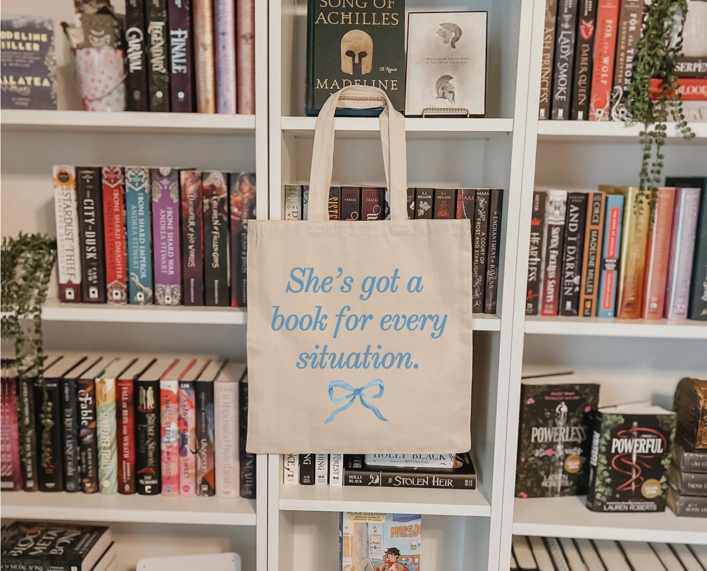 She's Got a Book for Every Situation Tote Bag